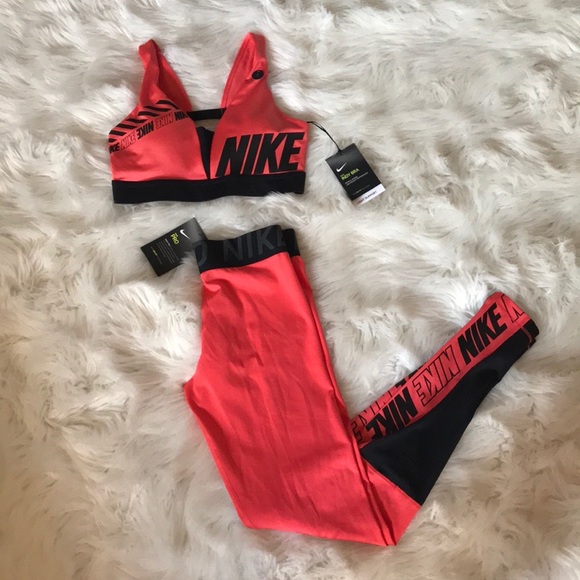 Nike Other - NWT! Nike Sports Bra/Tights 2 piece Set Size Small
